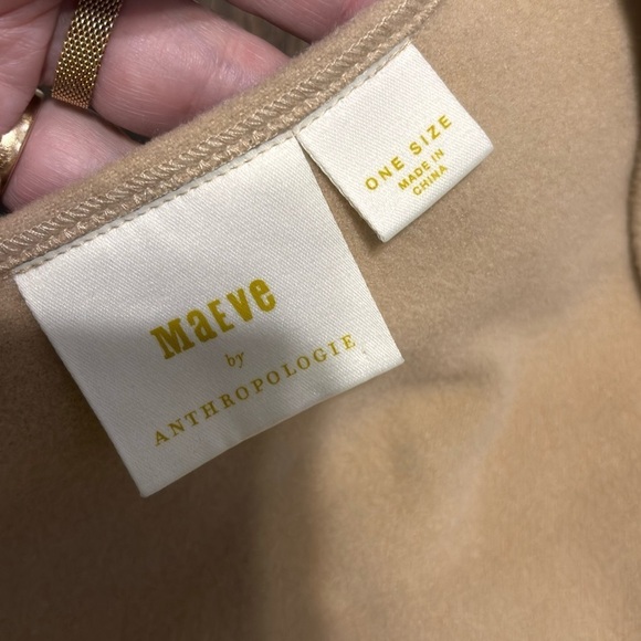 NWT Maeve by Anthropologie Cropped Sweater Vest Boxy  Academia Utility tan  Rope - Picture 4 of 9